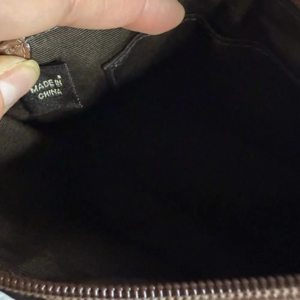 COACH y2k Brown Signature Canvas Wristlet